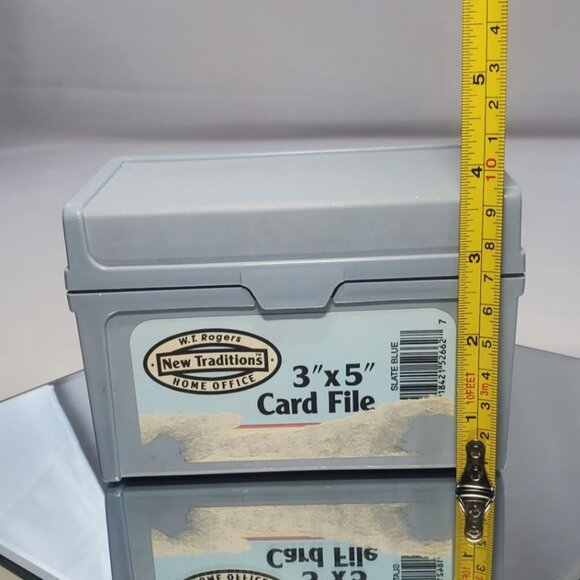 Vintage W.T Rogers Home Office Card File 3'' x 5'' with Cards & Dividers - Picture 8 of 10